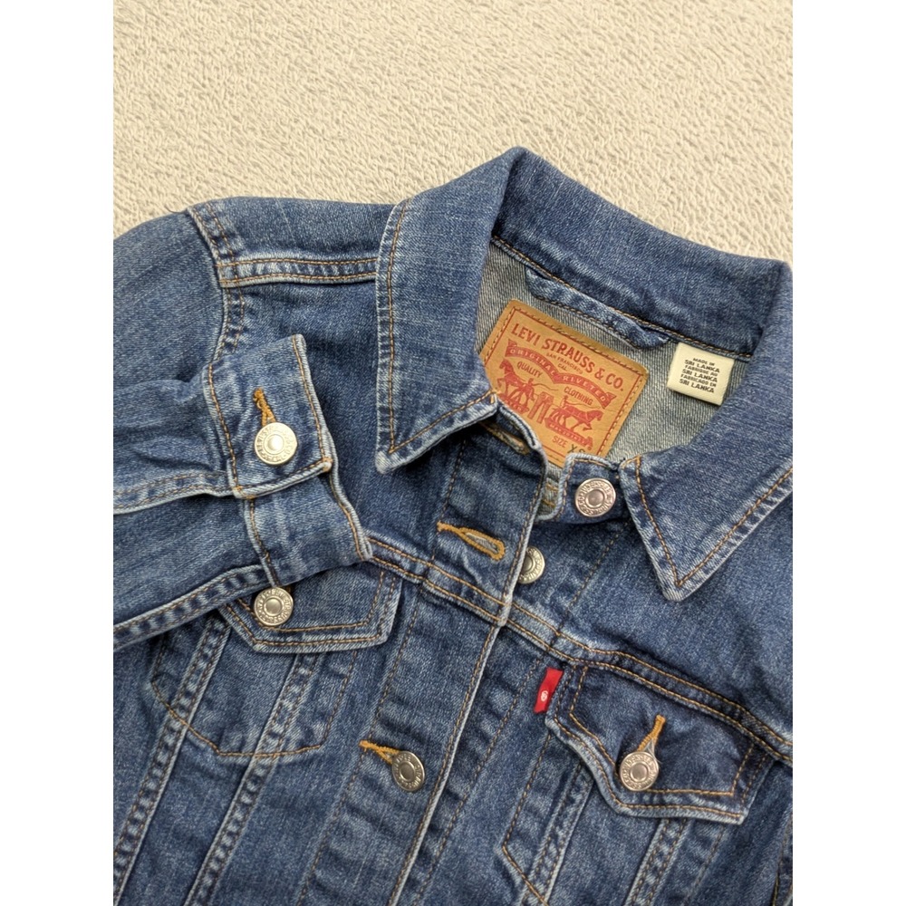 Levis Womens Original Trucker Denim Jacket Medium Wash XS 29945-0014